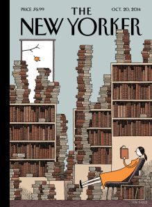 New Yorker Cover Fall library